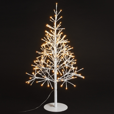 Illuminated white trees / light trees 88 x 50 cm Christmas decorations