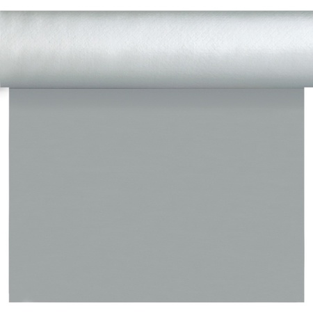 Zilver thema versiering papieren tafelkleed/tafelloper/placemats op rol 40 x 480 cm